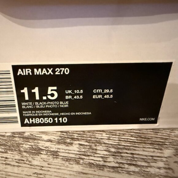 Nike Air Max 270 Men's Size 11.5 - Picture 2 of 7